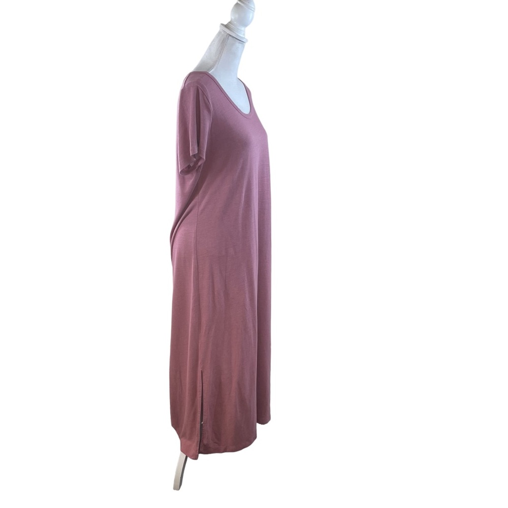 Old Navy Pink Linen Blend Scoop Neck Maxi Dress - Size XL - EUC - Picture 4 of 9